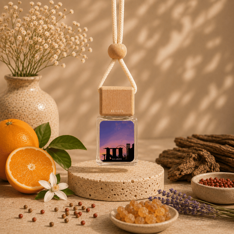 City Views Hanging Car Diffuser 8ml | Citrus, Pink Pepper, Cedar