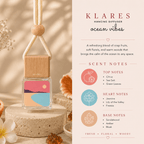 Ocean Vibes Hanging Car Diffuser 8ml | Fresh Fruits, Soft Florals, Sandalwood