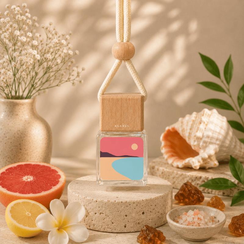 Ocean Vibes Hanging Car Diffuser 8ml | Fresh Fruits, Soft Florals, Sandalwood
