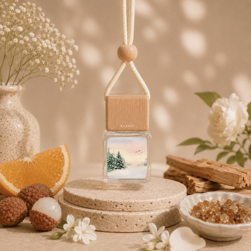 Snow Lagoon Hanging Car Diffuser 8ml | Orange, Lychee, Sandalwood