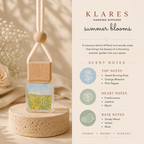 Summer Blooms Hanging Car Diffuser 8ml | Rose, Frankincense, Myrrh
