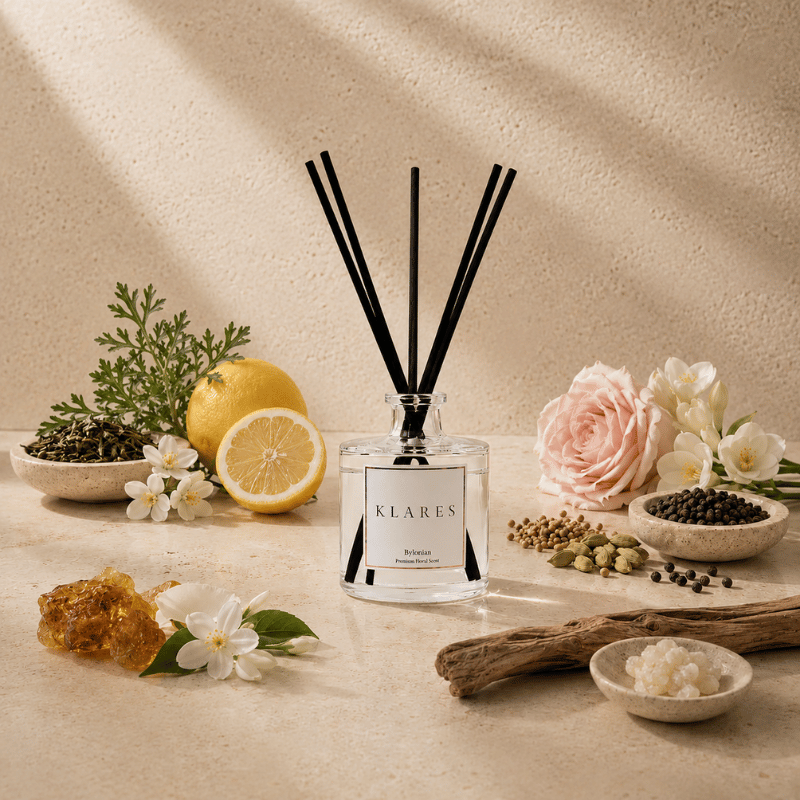 Bvlonian Reed Diffuser 100ml | White Tea, Cardamom & Amber