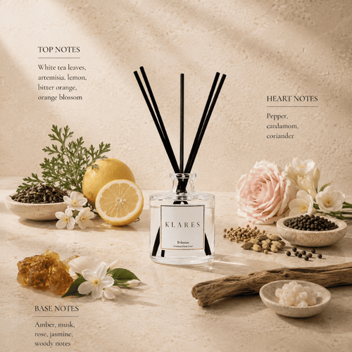 Bvlonian Reed Diffuser 100ml | White Tea, Cardamom & Amber