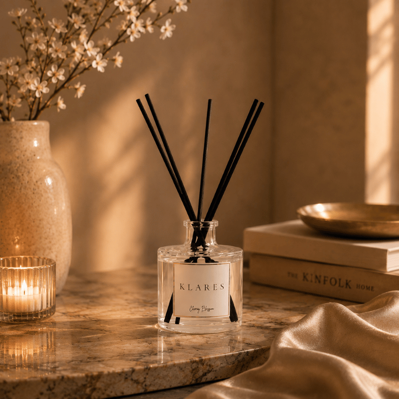 Cherry Blossom Reed Diffuser 100ml | White Tea & Cashmere Wood