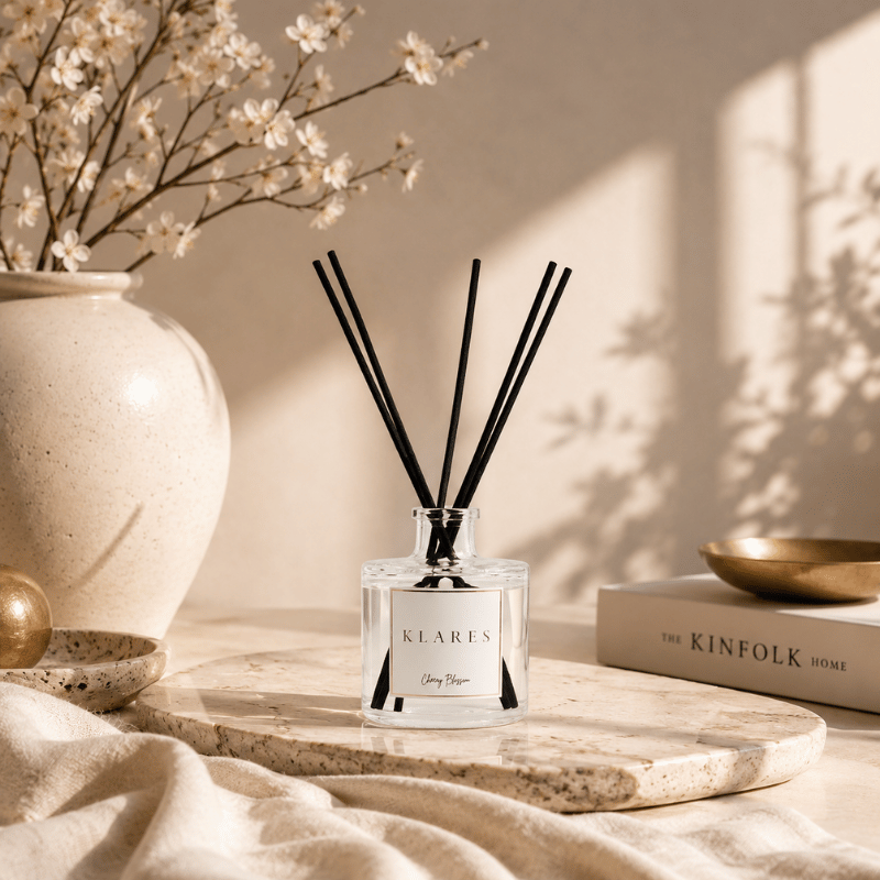 Cherry Blossom Reed Diffuser 100ml | White Tea & Cashmere Wood