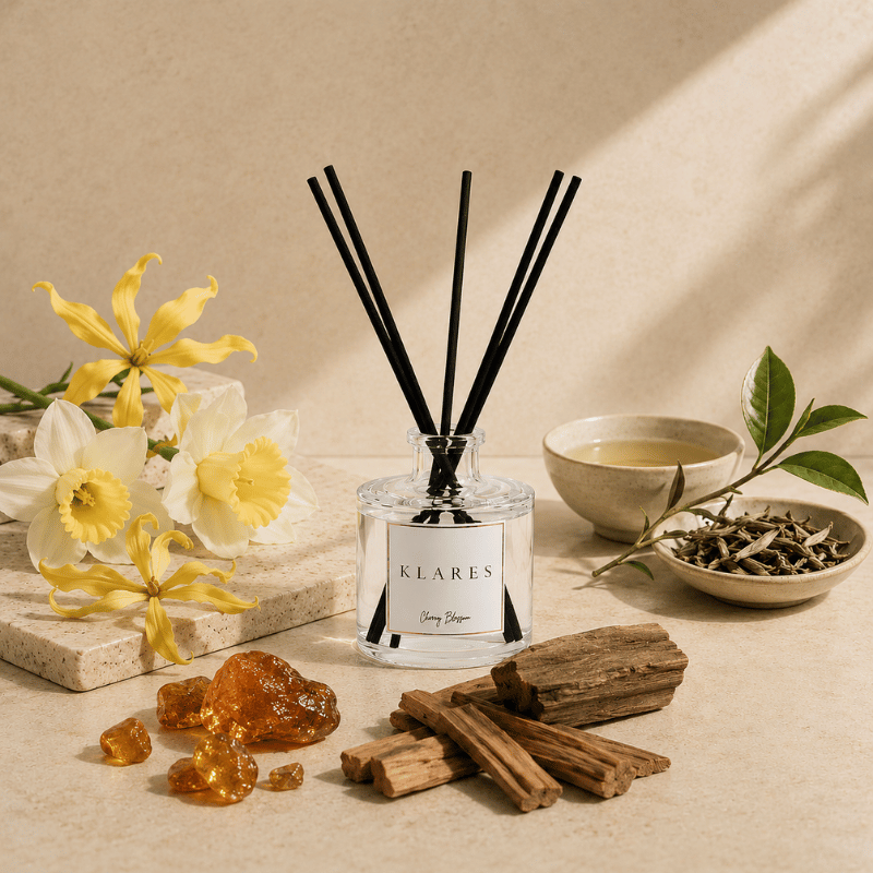 Cherry Blossom Reed Diffuser 100ml | White Tea & Cashmere Wood