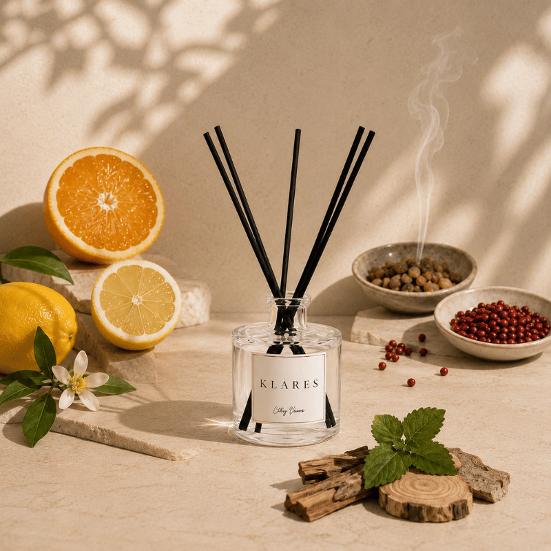 City Views Reed Diffuser 100ml | Citrus, Pink Pepper & Cedar