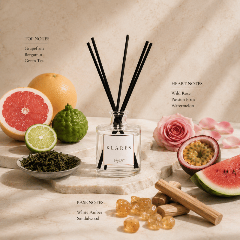 Fairy Dust Reed Diffuser 100ml | Grapefruit, Passion Fruit & Sandalwood