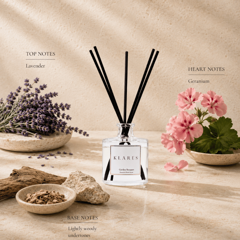 Garden Bouquet Reed Diffuser 100ml | Lavender, Geranium