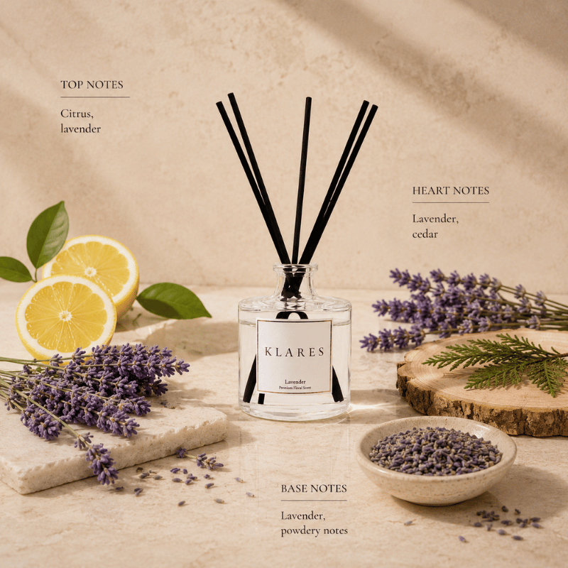 Lavender Reed Diffuser 100ml | Lavender, Cedar & Powdery Notes