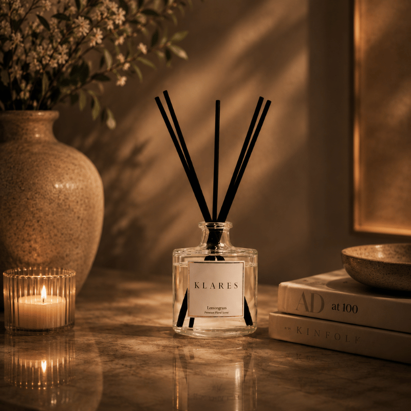 Lemongrass Reed Diffuser 100ml | Sweet Orange, Violet & Amber