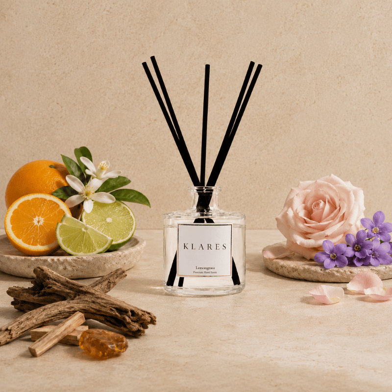 Lemongrass Reed Diffuser 100ml | Sweet Orange, Violet & Amber