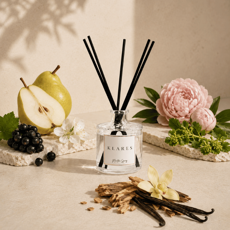 Mountain Spring Reed Diffuser 100ml | Blackcurrant, Peony & Vanilla