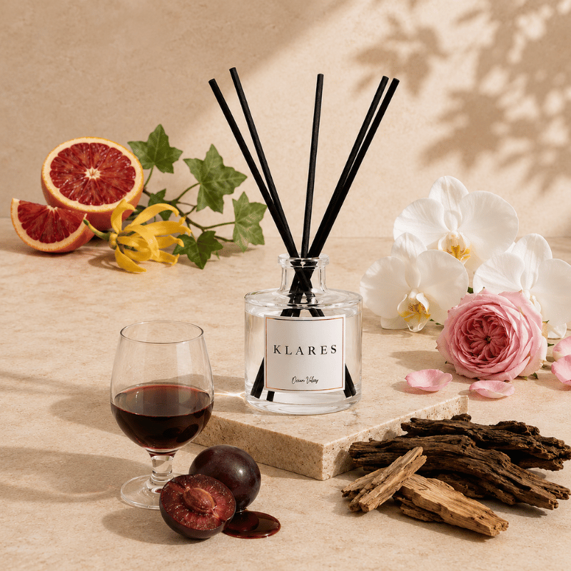 Ocean Vibes Reed Diffuser 100ml | Blood Orange, Orchid & Plum Balsamic