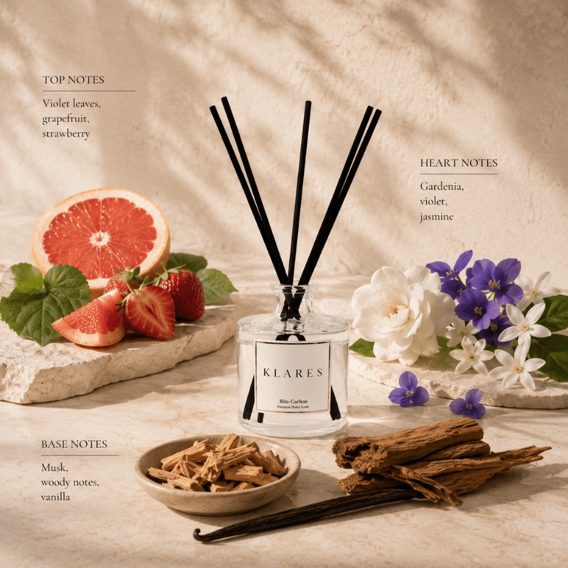 Ritz-Carlton Hotel Reed Diffuser 100ml (Inspired) | Grapefruit, Gardenia & Vanilla