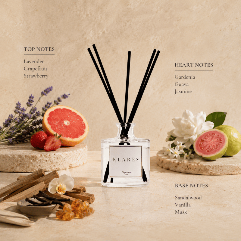 Signature Scent Reed Diffuser 100ml | Lavender, Guava & Sandalwood