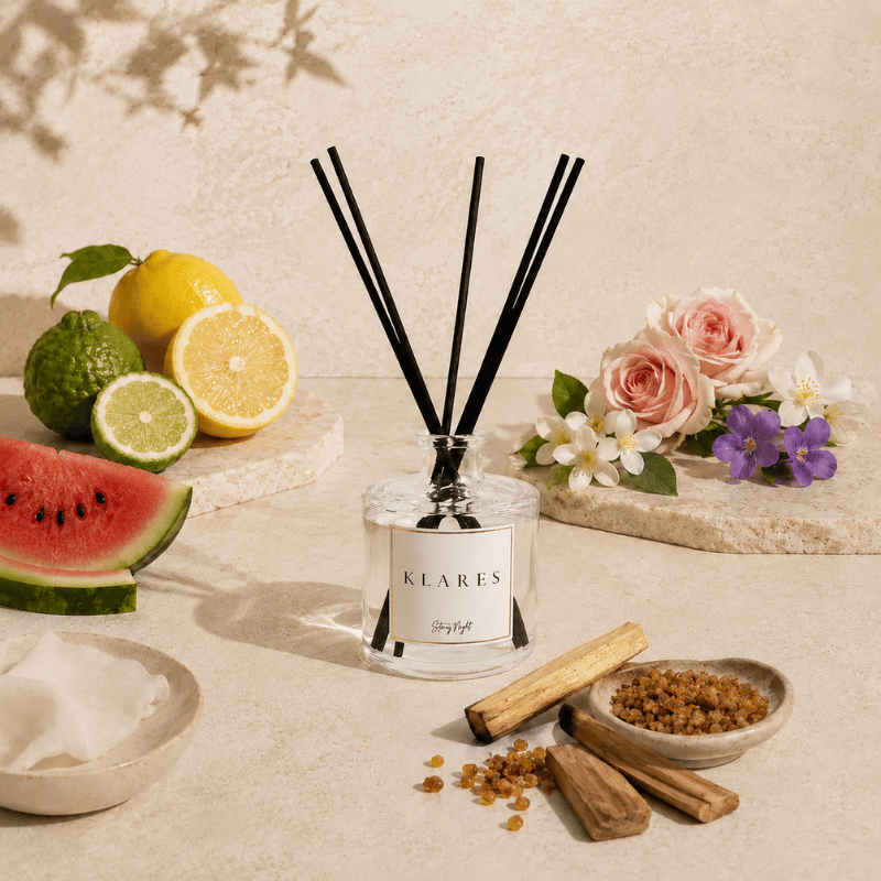 Starry Night Reed Diffuser 100ml | Bergamot, Rose & Sandalwood