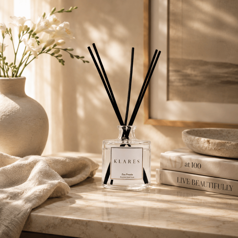 Zen Freesia Reed Diffuser 100ml | Freesia, Yuzu & Cedarwood