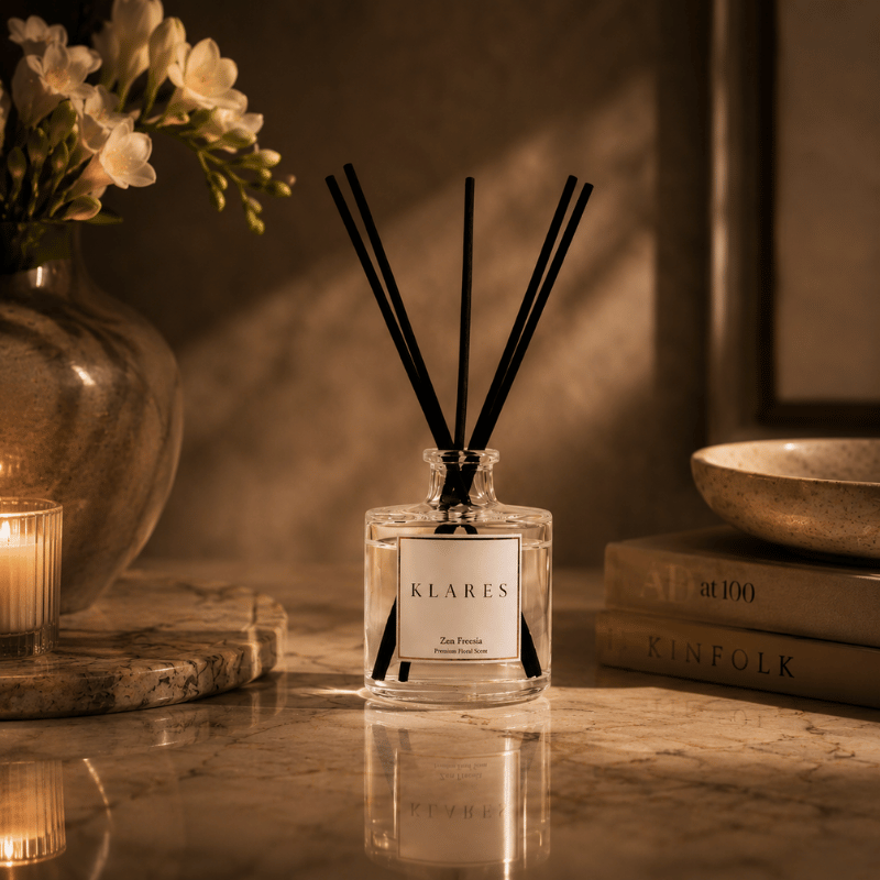 Zen Freesia Reed Diffuser 100ml | Freesia, Yuzu & Cedarwood