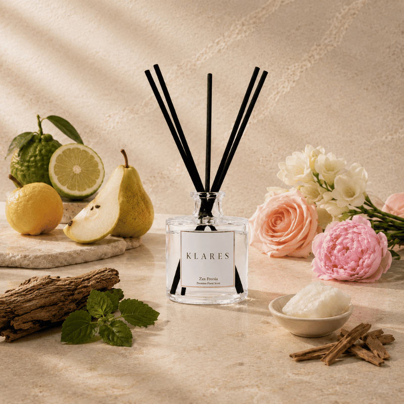 Zen Freesia Reed Diffuser 100ml | Freesia, Yuzu & Cedarwood