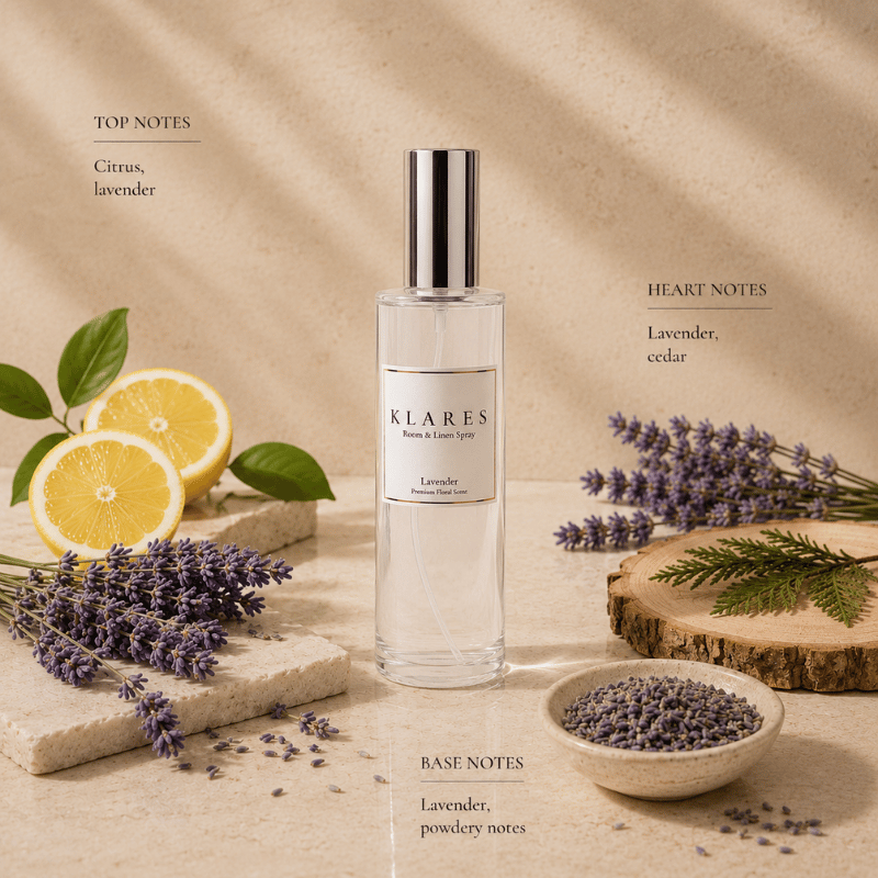 Lavender Room Spray 100ml | Lavender, Cedarwood & Powdery Notes
