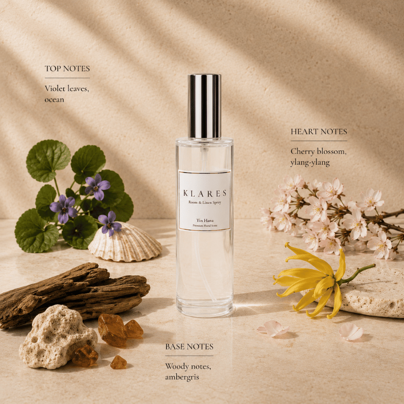 Yin Hana Room Spray 100ml | Cherry Blossom & Ambergris