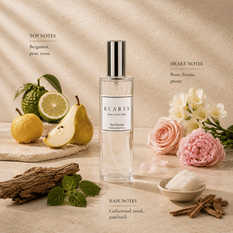 Zen Freesia Room Spray 100ml | Yuzu, Freesia & Cedarwood