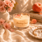 Blushing Clouds Scented Candle 100g | White Peach & Oolong Tea