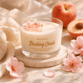 Blushing Clouds Scented Candle 100g | White Peach & Oolong Tea