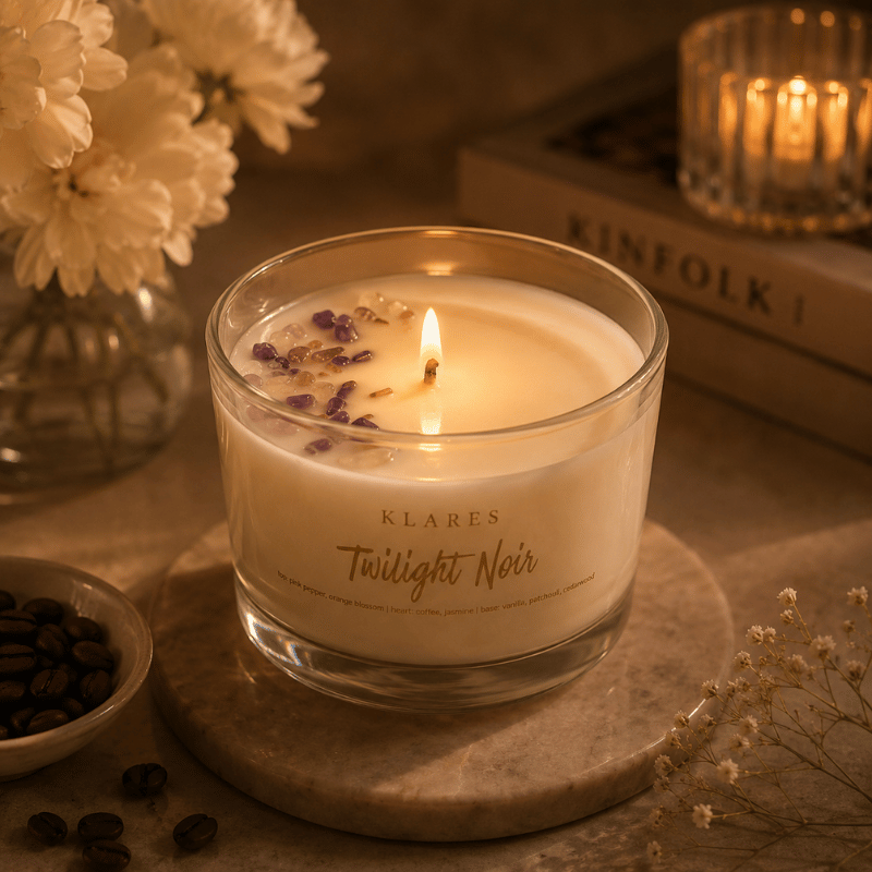 Twilight Noir Scented Candle 100g | Coffee, Vanilla & Jasmine