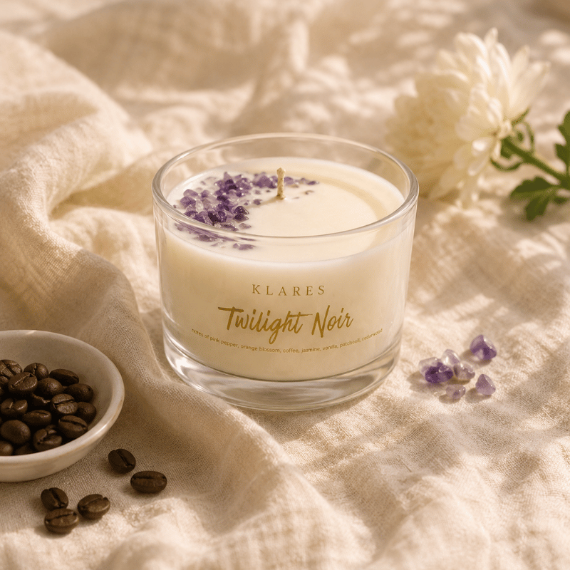 Twilight Noir Scented Candle 100g | Coffee, Vanilla & Jasmine
