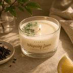 Whispering Leaves Scented Candle 100g | Green Tea & Cedarwood