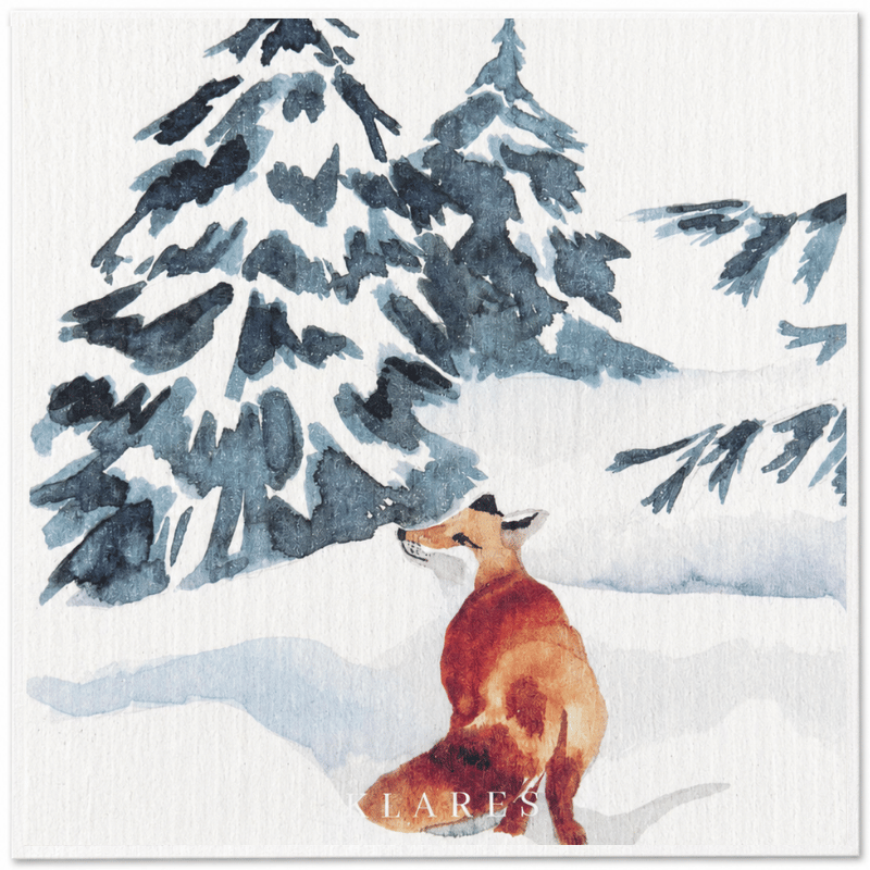 Swedish Dish Cloth – Alpine Fox Solitude