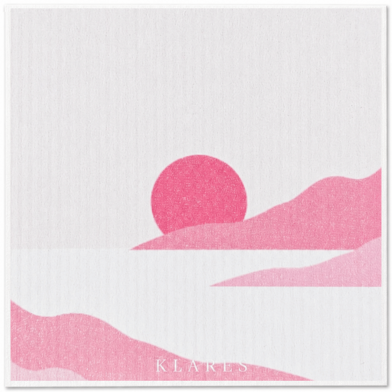 Swedish Dish Cloth – Coral Sunset