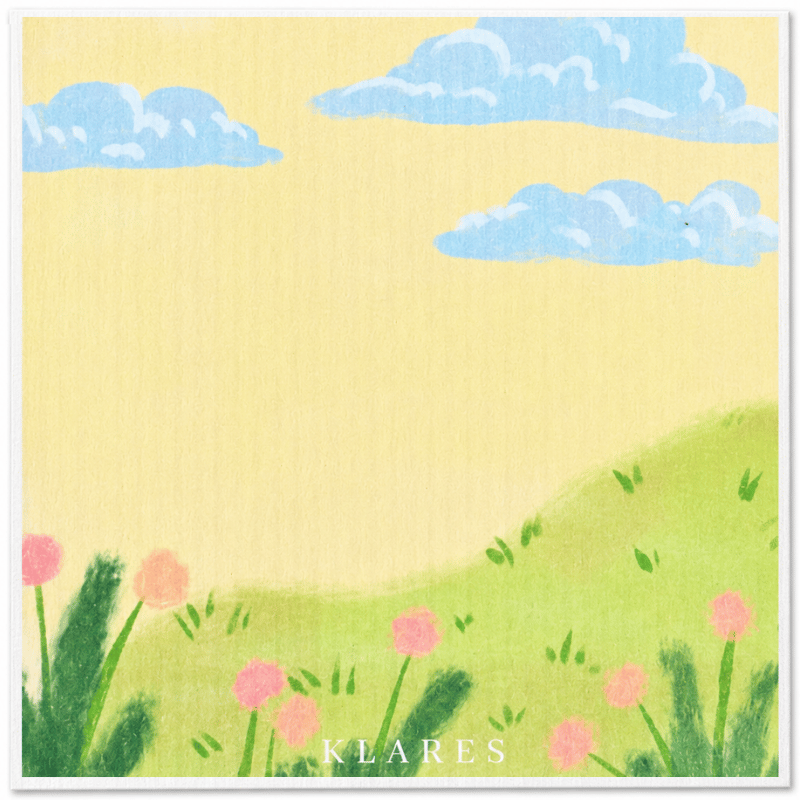 Swedish Dish Cloth – Cottagecore Tulip Hills
