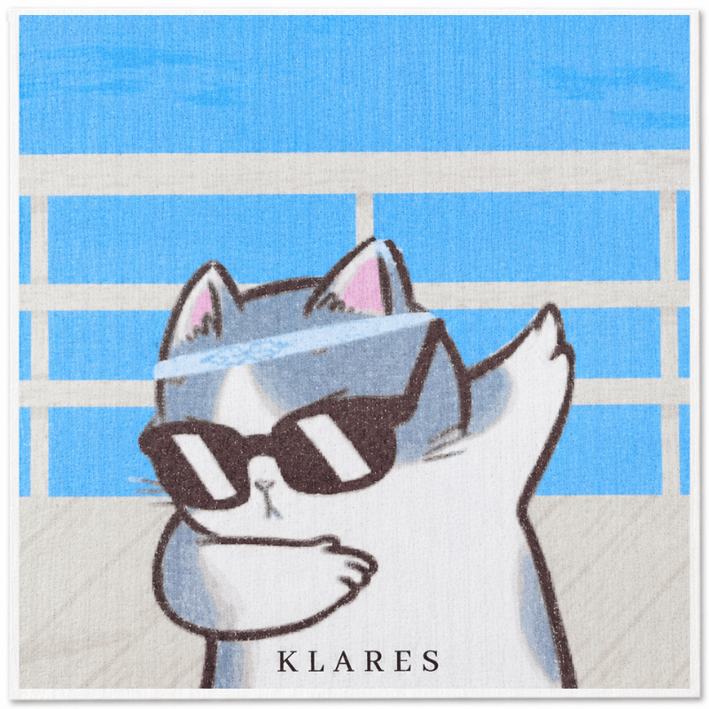 Swedish Dish Cloth – Dabbing Cat