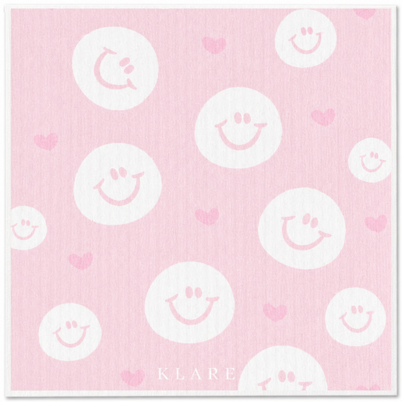 Swedish Dish Cloth – Heart & Smiley World