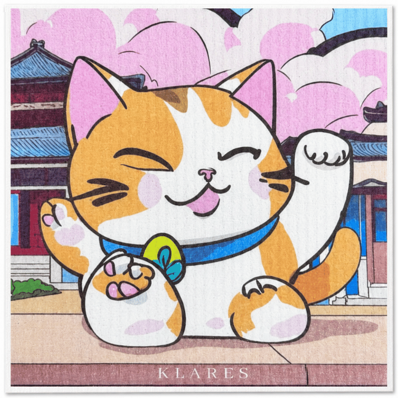 Swedish Dish Cloth – Lucky Cat in Tokyo