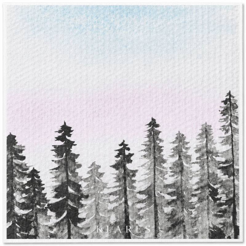 Swedish Dish Cloth – Misty Pine Forest