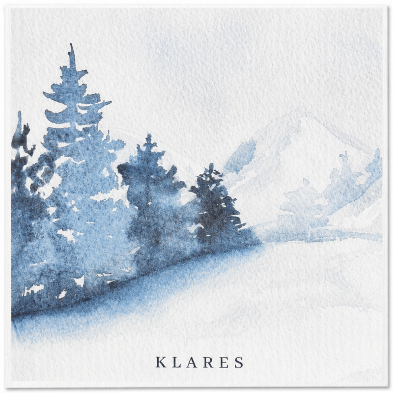 Swedish Dish Cloth – Snowy Winter Forest