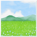 Swedish Dish Cloth – Sunny Bluebell Meadow