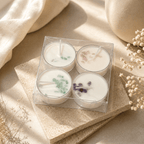 Crystal Tealight Candle Gift Set (4 x 20g)
