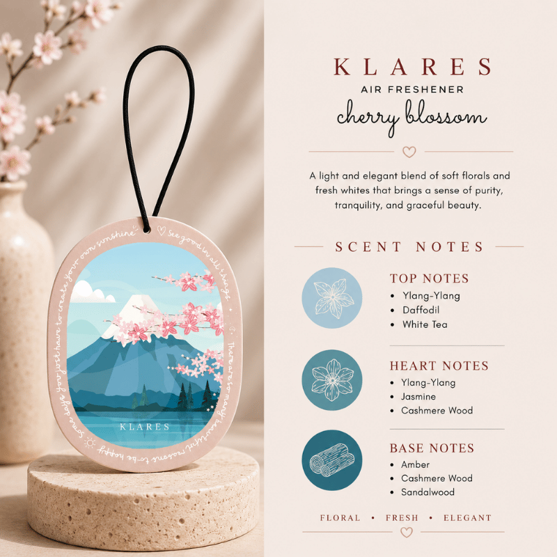 Cherry Blossom Wardrobe Air Freshener | White Tea & Cashmere Wood