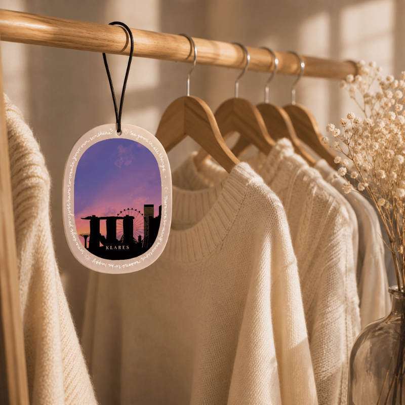 City Views Wardrobe Air Freshener | Citrus, Pink Pepper & Cedar