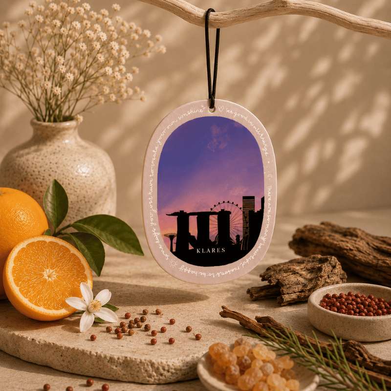 City Views Wardrobe Air Freshener | Citrus, Pink Pepper & Cedar