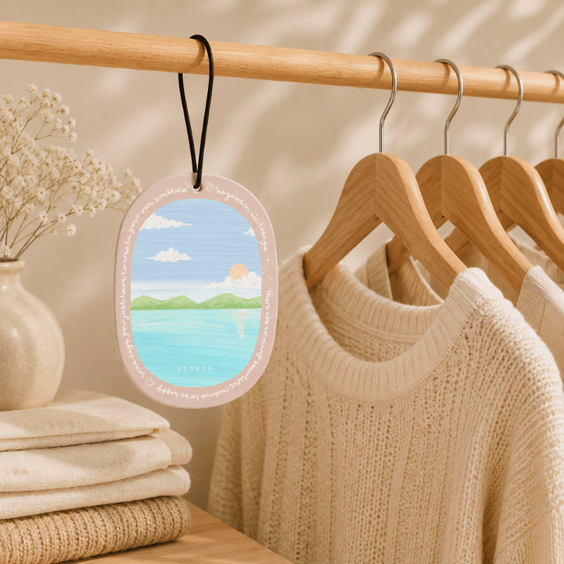 Gentle Pause Wardrobe Air Freshener | Violet Leaves, Cedarwood & Musk