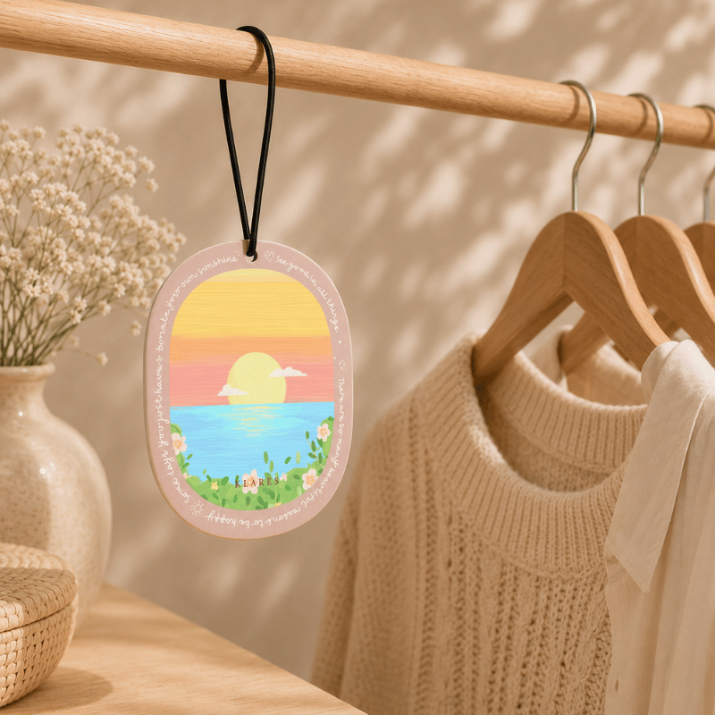 Golden Hour Wardrobe Air Freshener | Saffron, Rose & Oud Wood