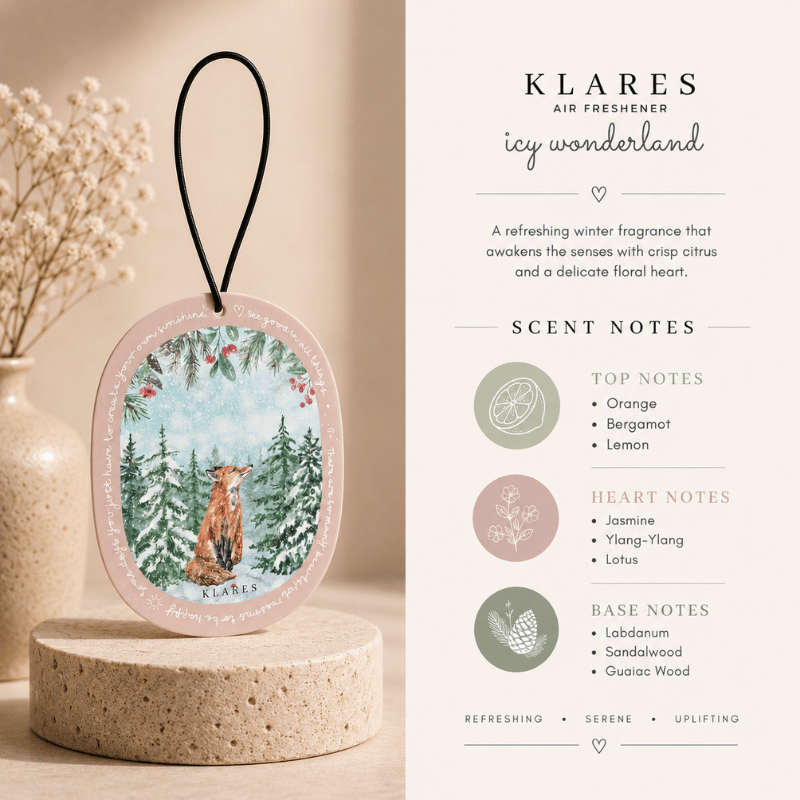 Icy Wonderland Wardrobe Air Freshener | Bergamot, Jasmine & Sandalwood