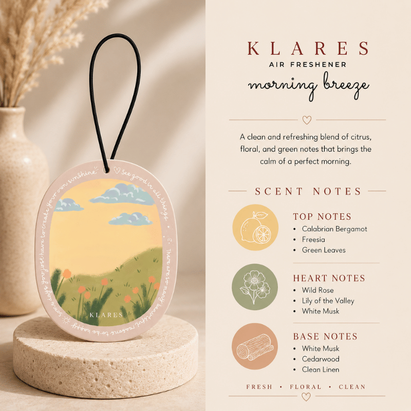 Morning Breeze Wardrobe Air Freshener | Bergamot, Freesia & White Musk