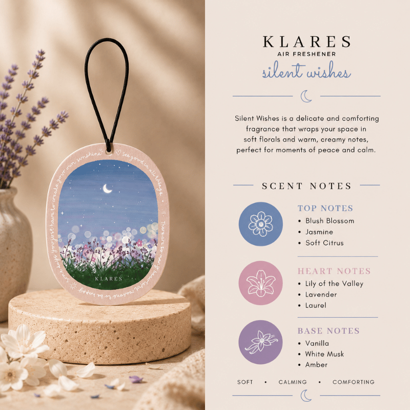 Silent Wishes Wardrobe Air Freshener | Orange Blossom, Lily of the Valley & Vanilla